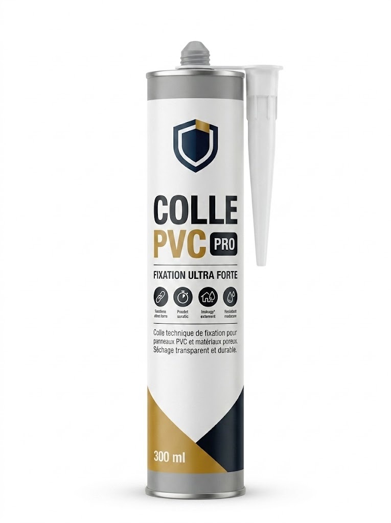 Colle de Fixation Spéciale Panneaux PVC (310 ml) — Plaque