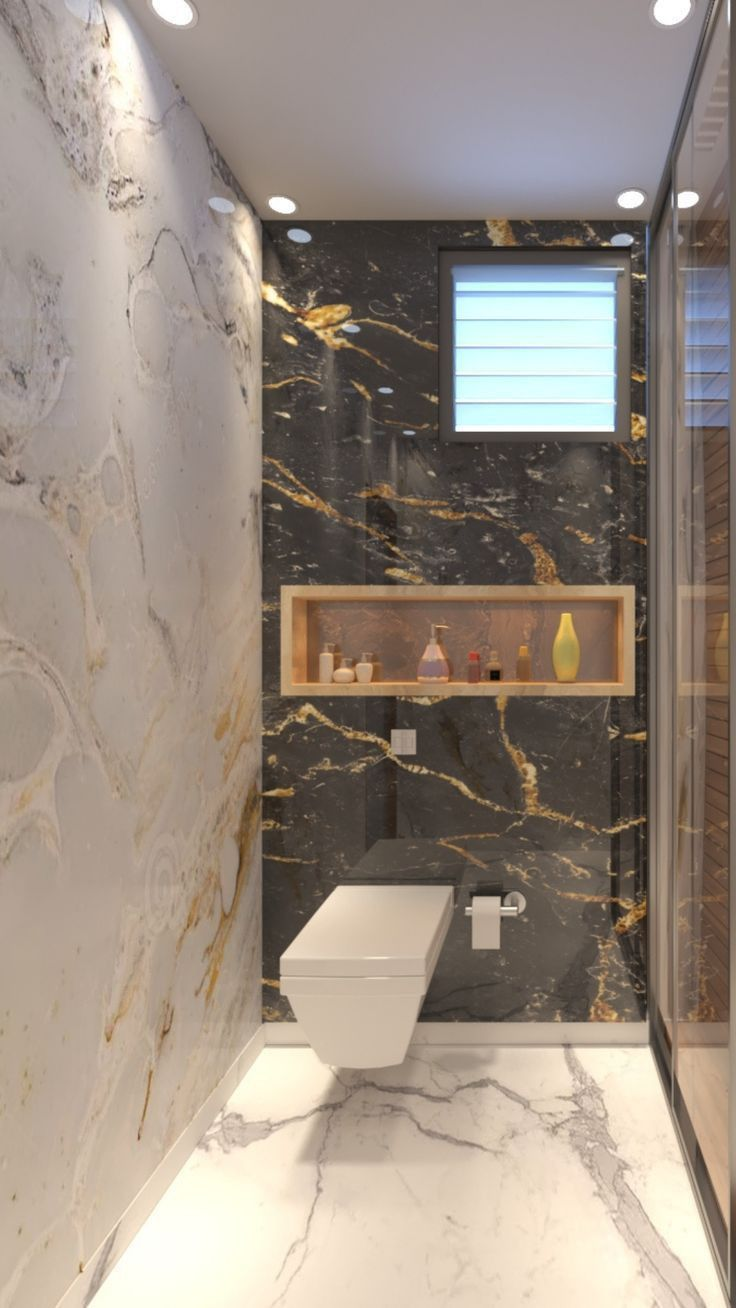 Douche Italienne Marbre & Laiton