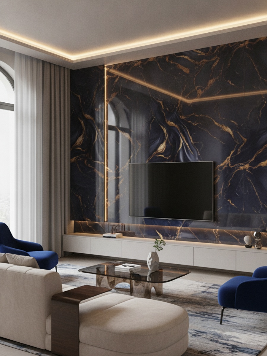LAVE BLEUE - Rendu intérieur